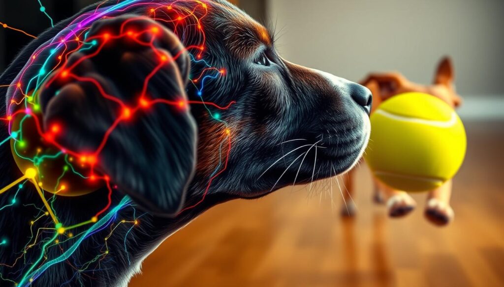 Dog Brain Chemistry and Tennis Ball Play