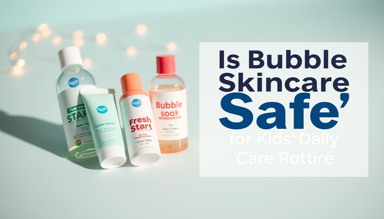 is bubble skincare good for kids