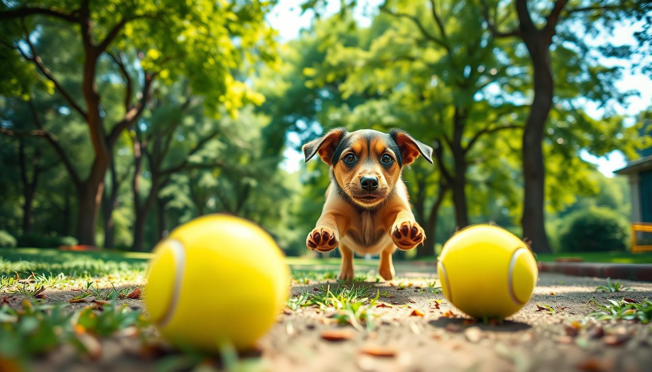 why do dogs love tennis balls